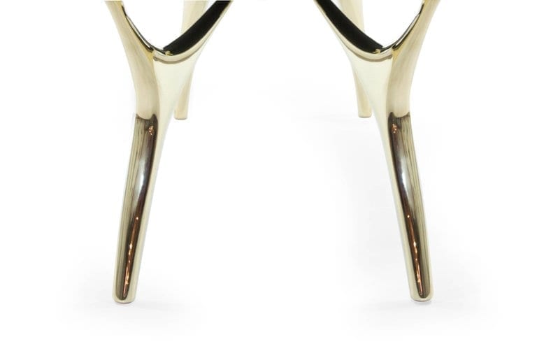 Crescent Bench Series 60 in Polished Brass