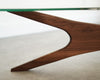 Asymmetrical Adrian Pearsall for Craft Associates Walnut Coffee Table, C. 1950s