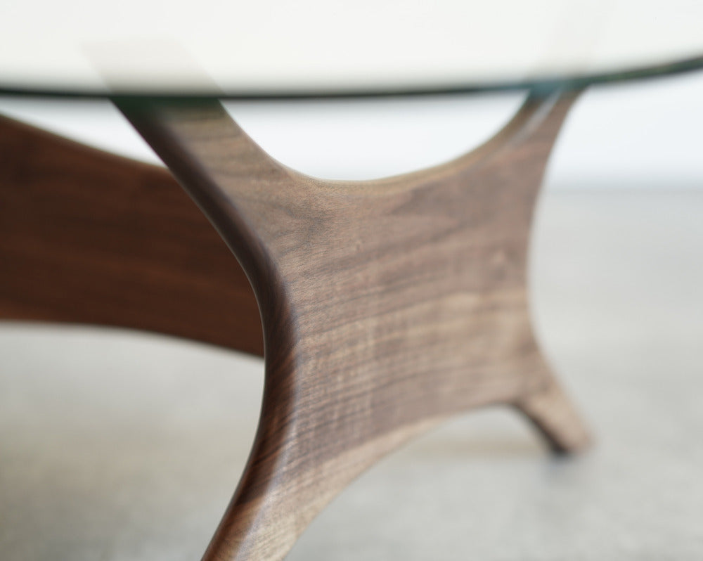 Asymmetrical Adrian Pearsall for Craft Associates Walnut Coffee Table, C. 1950s