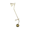 Italian Counter Weight Brass Table Lamp Attributed to Roberto Menghi