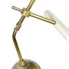 Italian Counter Weight Brass Table Lamp Attributed to Roberto Menghi