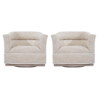 Scandinavian-Modern Swivel Chairs, Sweden, C. 1950s