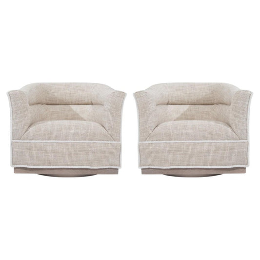 Scandinavian-Modern Swivel Chairs, Sweden, C. 1950s