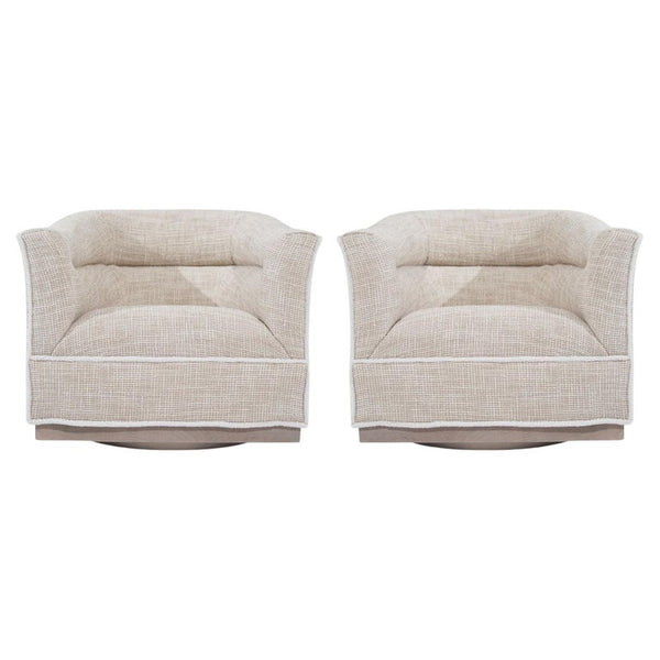 Scandinavian-Modern Swivel Chairs, Sweden, C. 1950s