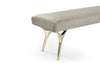 Crescent Bench Series 60 in Polished Brass
