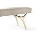 Crescent Bench Series 60 in Polished Brass