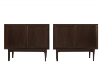 Set of Walnut Cabinets by Kipp Stewart, 1950s