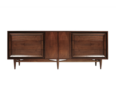 Mid-Century Modern Walnut Credenza, C. 1950s