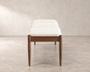 Wave III Bench — Natural Walnut Floor Sample | Ready to Ship