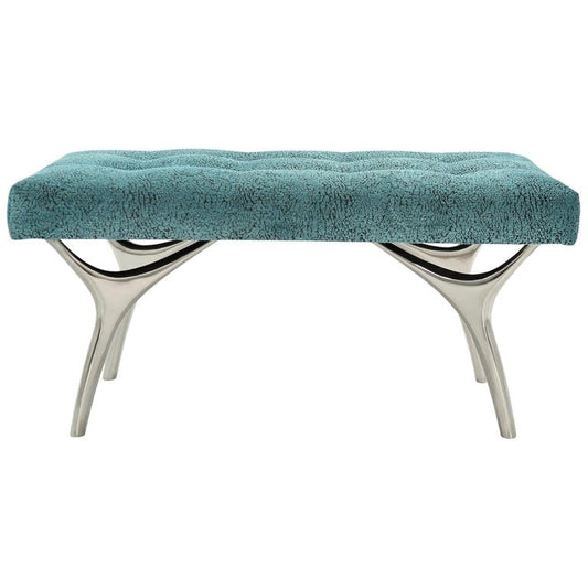 Crescent Bench in Nickel