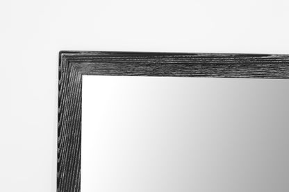 Modernist Limed Oak Rectangular Mirror, Circa 1960s