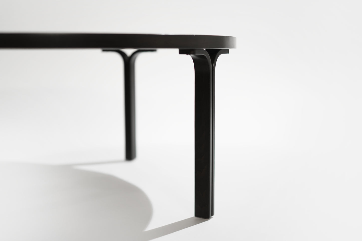 Modernist Walnut Coffee Table in Ebony