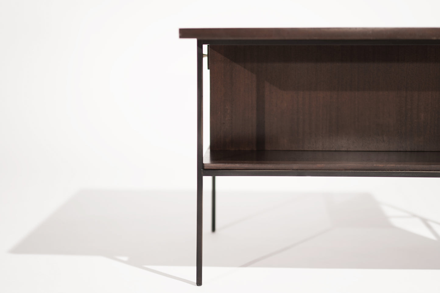 Set of Bronze Frame End Tables by Paul McCobb