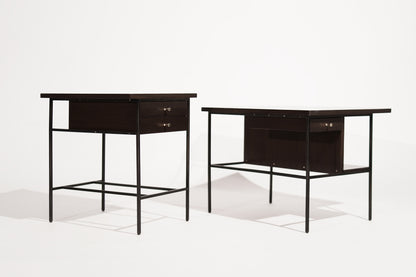Set of Bronze Frame End Tables by Paul McCobb