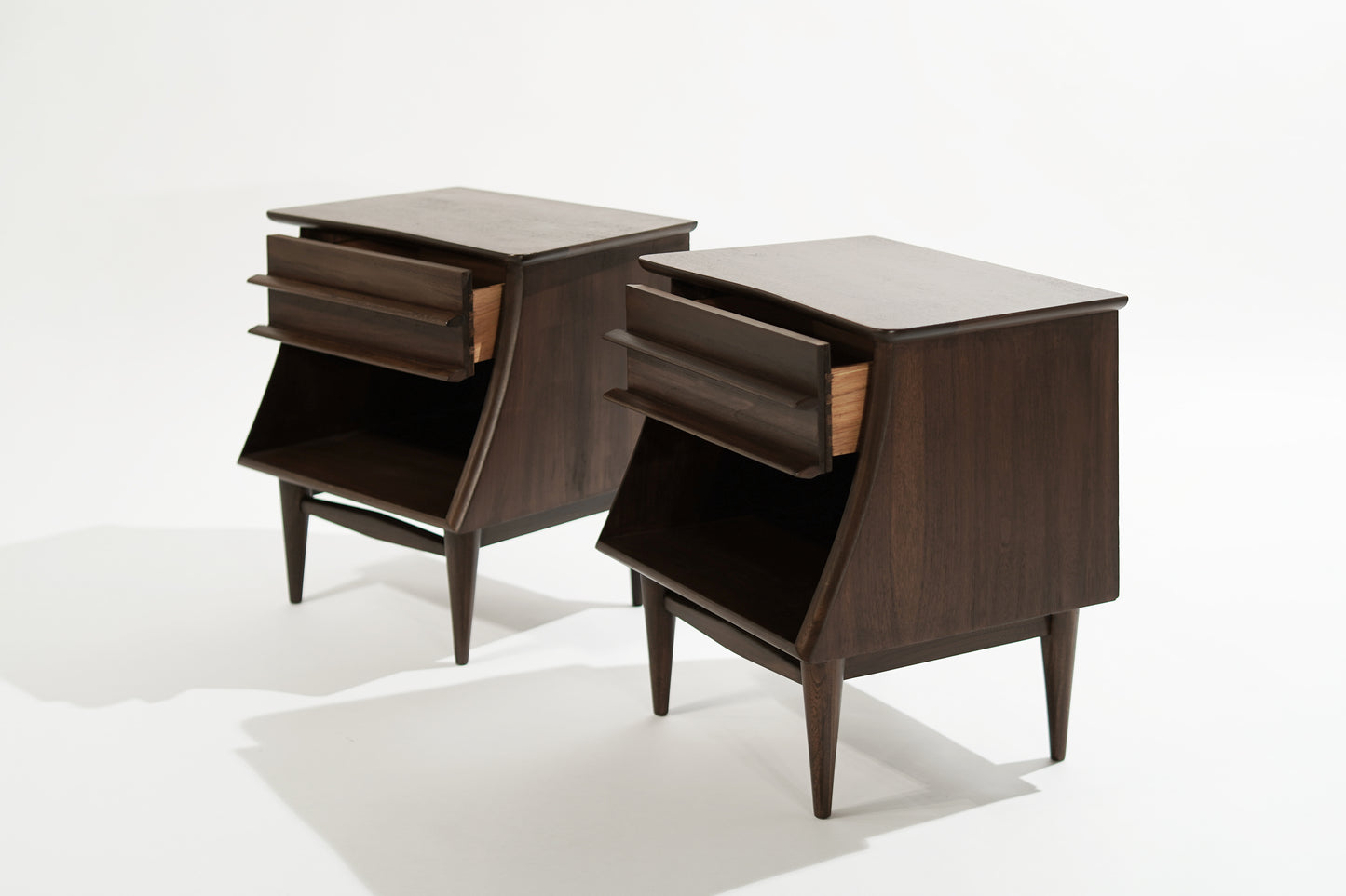 Walnut End Table by Kent Coffey, 1950s
