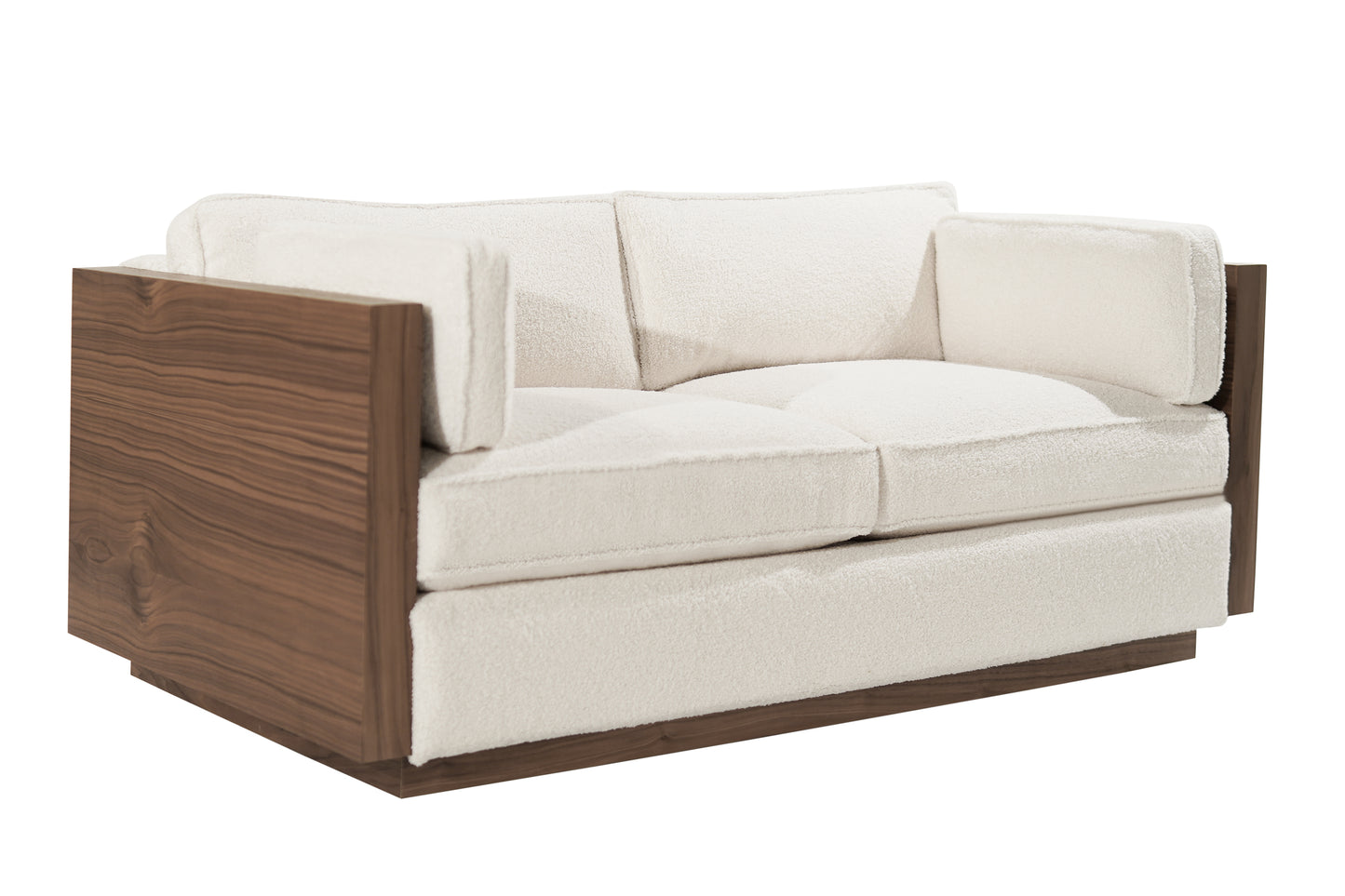 Walnut Case Loveseat by Metropolitan, 1950s