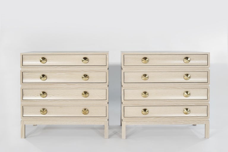 Stacked Chests of Drawers in Limed Oak