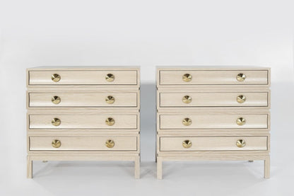 Stacked Chests of Drawers in Limed Oak