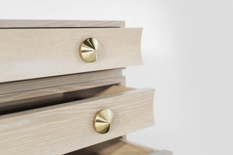 Stacked Chests of Drawers in Limed Oak