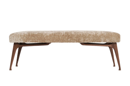 Sculptural ICO Bench Series 54 in Special Walnut