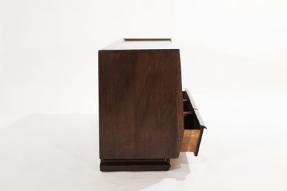 Modernist Dresser in Walnut, Italy 1950s