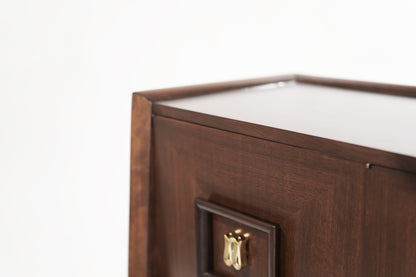 Modernist Dresser in Walnut, Italy 1950s